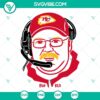 Andy Reid SVG download with Chiefs and Super Bowl design in PNG and DXF formats for crafting projects.