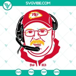 Andy Reid SVG download with Chiefs and Super Bowl design in PNG and DXF formats for crafting projects.