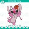 Disney Lilo And Stitch Angel pattern for machine embroidery design featuring angel stitch character.