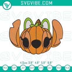 Angel Stitch Pumpkin Halloween Embroidery File, Spooky Stitch Pattern