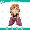 Anna SVG download with Frozen 2 theme. Features Anna clipart ideal for Cricut projects. High-quality Frozen SVG files for crafting.