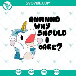 Bluey SVG file with Unicorse SVG images, featuring a funny Bluey design. Perfect for digital crafting and projects.
