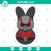 Ant Man and The Wasp themed Easter SVG files featuring cute bunny ears design, perfect for crafts and DIY projects.