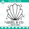 Ariel And Co Since 1989 Embroidery Designs featuring The Little Mermaid pattern, ideal for Disney fans and craft lovers.