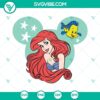 Ariel Disney Princess and The Little Mermaid SVG Download with PNG Designs for crafting projects and digital designs.