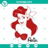 A collection of Disney Princess inspired SVG images for Cricut, featuring Ariel from The Little Mermaid. Compatible formats: PNG, DXF, EPS.