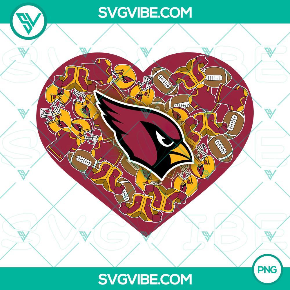Arizona Cardinals Heart Valentine PNG Files File Designs Arizona Cardinals heart Valentine PNG files with unique designs perfect for digital use.