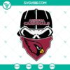 Arizona Cardinals skull SVG design for download, featuring Cardinals team logo in SVG file format.