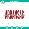 Arkansas Razorbacks football SVG files for crafting, sports fans, and DIY projects. Unique Arkansas state design.
