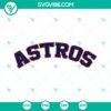 Astros baseball SVG logo with Houston Astros branding in vector format for crafting and digital designs.