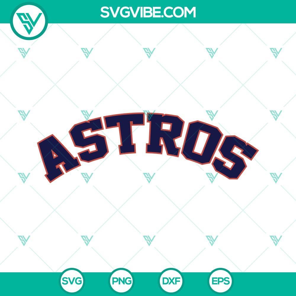 Astros SVG, Houston Astros SVG, Baseball Astros SVG Vector Clipart Astros baseball SVG logo with Houston Astros branding in vector format for crafting and digital designs.