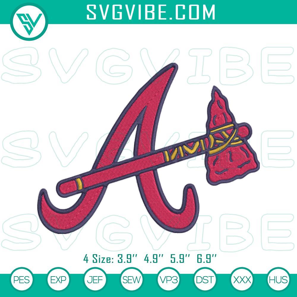 Atlanta Braves Logo Embroidery Designs, Braves Baseball Embroidery Files Atlanta Braves logo embroidery designs for baseball fans, machine-ready file for crafting.
