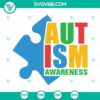 Autism awareness puzzle piece design SVG files for download. Autism SVG with puzzle piece symbol. Perfect for fundraising and advocacy projects.