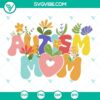 Autism Mom SVG Cricut featuring wildflowers, autism awareness designs in PNG, DXF, and EPS formats ideal for crafting projects.