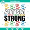 Autism Strong SVG images for download, includes Autism awareness SVG files in PNG, DXF, and EPS formats.