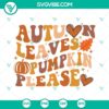 Hello Fall SVG design featuring autumn leaves and pumpkins, perfect for autumn-themed crafts. Download this autumn SVG image now!