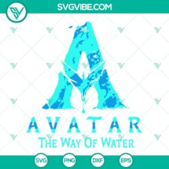 Avatar The Way Of Water SVG images and logo, Avatar 2 SVG files in PNG format, digital design for fan art and crafts.