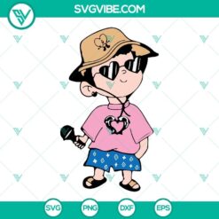 Bad Bunny SVG images with "Un Verano Sin Ti" design and Bucket Hat, ideal for digital use.