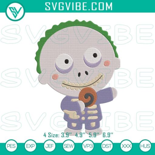 Baby Barrel Nightmare Before Christmas embroidery designs for Halloween, spooky Barrel file in digital format.