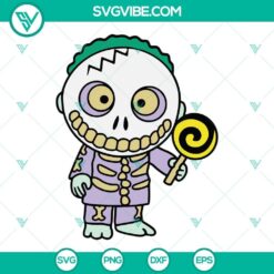 Baby Barrel SVG file, Lock Shock and Barrel from The Nightmare Before Christmas. Halloween-themed digital design for crafting.