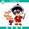 Baby Benito 100th Day of School SVG featuring Bad Bunny design, ideal for 100 days of school celebrations. Download now!