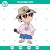 Baby Benito Bad Bunny wearing a bucket hat SVG file, inspired by "Un Verano Sin Ti" song, cute summer design for digital crafting projects.