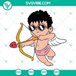 Baby Benito Cupid SVG Image Bundle, Bad Bunny Cupid SVG File, Bad Bunny 3