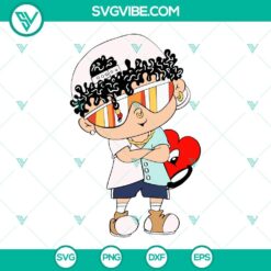 Baby Benito and Bad Bunny SVG files, including Un Verano Sin Ti design, in PNG, DXF, and EPS formats for download.