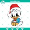Baby Donald Duck Christmas themed SVG, PNG, DXF, and EPS cut files for download. Cute holiday design for DIY crafts and projects.