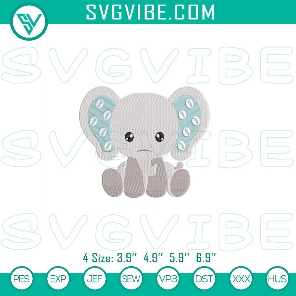 Baby Elephant Embroidery Designs, Cute Elephant Machine Embroidery Design File Cute baby elephant embroidery design file for crafting projects. Perfect for nursery decor or baby gifts.
