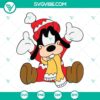 Baby Goofy Christmas SVG design with PNG, DXF, EPS cut files for download, featuring festive Baby Goofy character.