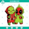 Cute Baby Grinch and Baby Deadpool Christmas SVG with Grinch friends, perfect SVG download for holiday crafts.