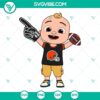 Cocomelon-inspired Cleveland Browns SVG for Cricut, featuring Baby JJ. Perfect for crafting projects.