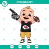 Baby JJ Cocomelon Kansas City Chiefs SVG Files for Cricut, including PNG, DXF, and EPS formats. Perfect for NFL football fans.
