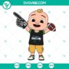 Baby JJ Cocomelon Seattle Seahawks SVG file for Cricut and cutting machines, featuring team logo and popular cartoon character.