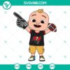 Baby JJ Cocomelon Tampa Bay Buccaneers SVG files with PNG, DXF, EPS formats for Cricut crafting, featuring football theme.