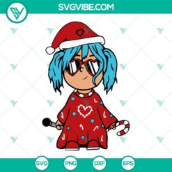 Karol G Christmas SVG bundle featuring Santa hat design perfect for holiday crafts.