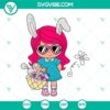 Baby Karol G Easter SVG featuring Easter eggs basket, Easter bunny, ideal for Easter projects. Download SVG file now.