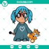 Karol G inspired Chibi and Bichota SVG images bundle, perfect for digital crafting projects.
