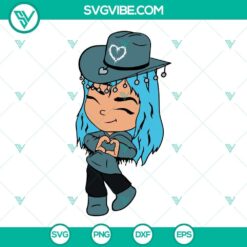 Baby Karol G SVG bundle with Bichota design available for download in PNG, DXF, and EPS formats.