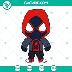 Baby Miles Morales SVG Files Bundle, Spider Man SVG Images, Black Spider Man 4