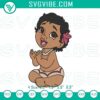 Baby Moana embroidery design file, featuring cute Disney character in PES format for machine embroidery. Perfect for DIY projects.