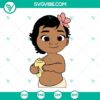 Baby Moana Princess SVG design. Download Moana SVG files in PNG DXF EPS Cut formats. Ideal for crafts and projects.