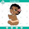 Baby Moana SVG design for download, includes PNG, DXF, EPS formats for Cricut and Silhouette, perfect for crafting projects.