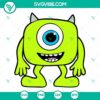 Baby Monsters Inc SVG bundle with Sully and Mike characters, Monsters Inc SVG design perfect for crafts, cute monster graphics.