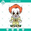 Creepy and Cute Pennywise Chibi SVGs, Perfect for Halloween Designs, Baby Pennywise SVG Download, Halloween Horror Clipart.