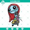 Baby Sally doll SVG images inspired by Nightmare Before Christmas. High-quality Sally SVG files perfect for crafts.