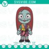 Halloween-themed Baby Sally embroidery design inspired by Nightmare Before Christmas. Ideal for crafting projects.