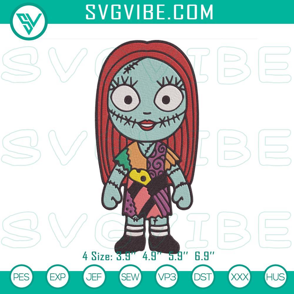 Baby Sally Embroidery Designs, Nightmare Before Christmas Embroidery Files Halloween-themed Baby Sally embroidery design inspired by Nightmare Before Christmas. Ideal for crafting projects.