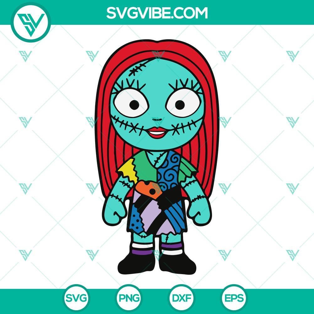 Baby Sally SVG, Sally The Nightmare Before Christmas SVG Baby Sally SVG file inspired by Sally from The Nightmare Before Christmas. Perfect for Halloween crafts.